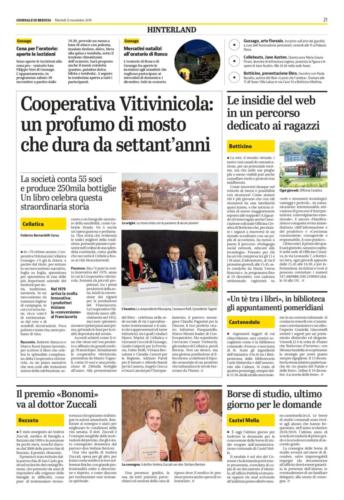 Giornale di Brescia 12 Novembre 2019